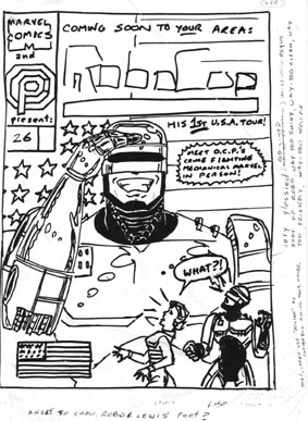 cover rough by Rob Tokar of issue #26