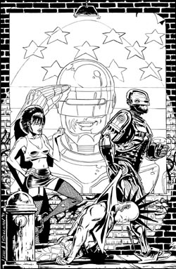 Robo sets off towards other comic companies *sob* - issue 26 cover